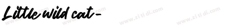 Little wild cat字体转换